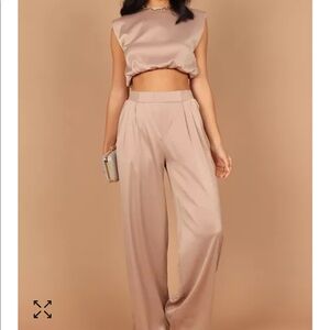Women's Elia Crop Top and Palazzo Pant Set
